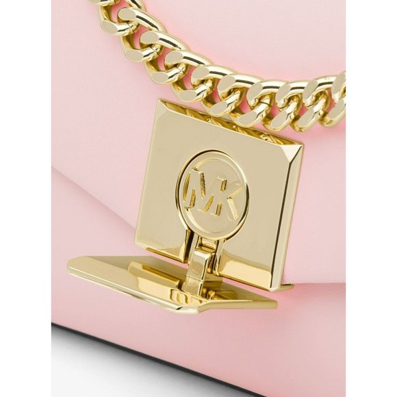 NWT MICHAEL MICHAEL KORS  Lita Small Leather Crossbody Bag Pink - Picture 5 of 5